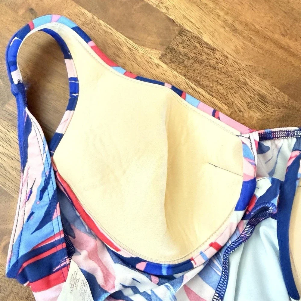 Vintage Miraclesuit Swimsuit Sz 6 One Piece 4th Of July Red White Blue Patriotic